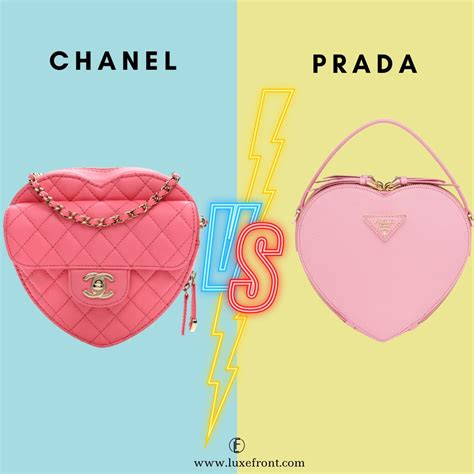 chanel prada beige nero|chanel vs prada.